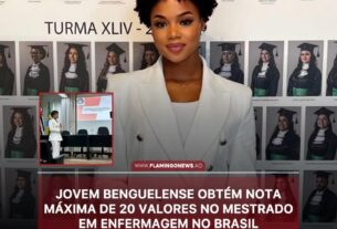 Jovem benguelense obtém nota máxima de 20 valores no Mestrado em Enfermagem no Brasil